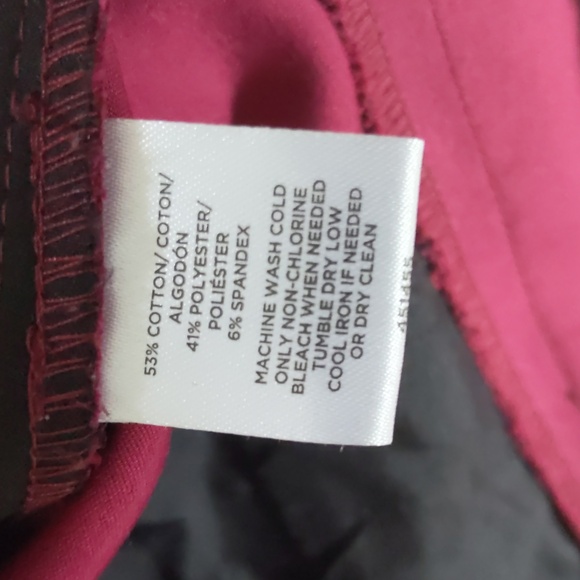 Loft Burgundy Modern Skinny Ankle pant size 10 - Picture 4 of 14